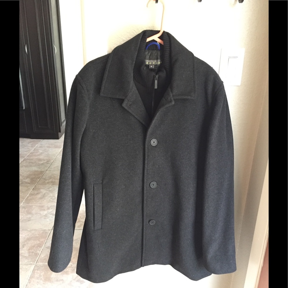Kenneth Cole Reaction Men’s M Wool Peacoat